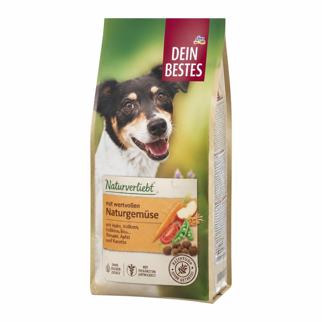 Dein Bestes Naturverliebt popolna hrana za odrasle pse 1 kg Akcija v trgovini Dm