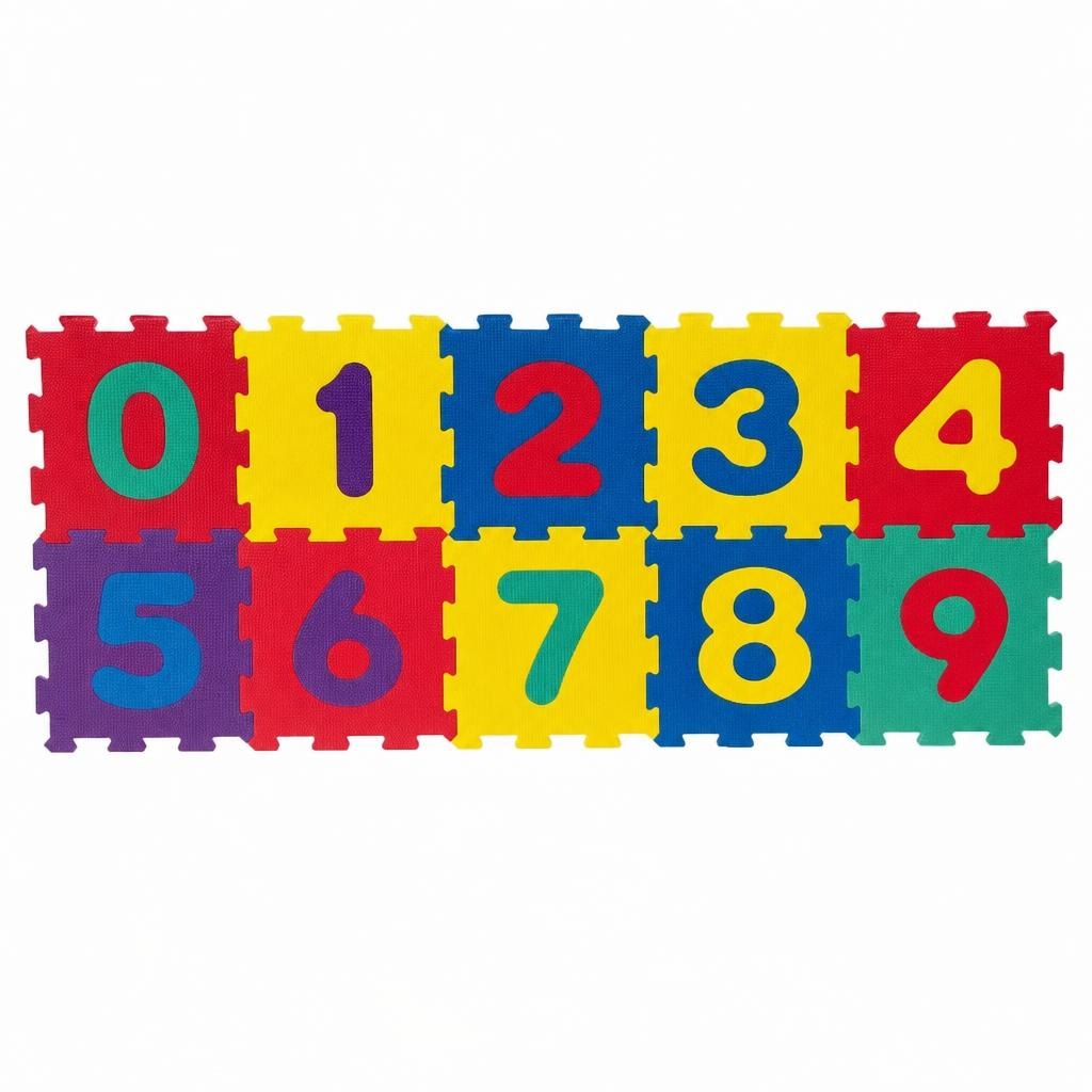 Talne puzzle številke 10-delni set, 30 x 30 cm Akcija v trgovini Mercator