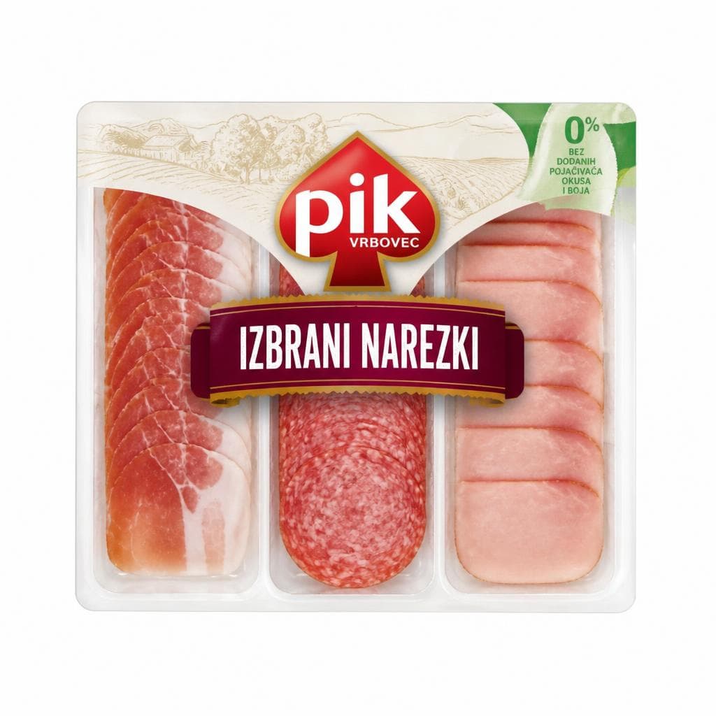 Izbrani narezki Pik 100 g Akcija v trgovini Mercator