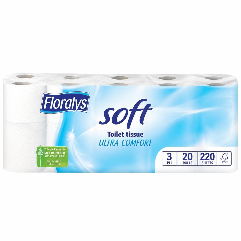Floralys toaletni papir XXL 20 rolic Akcija v trgovini Lidl