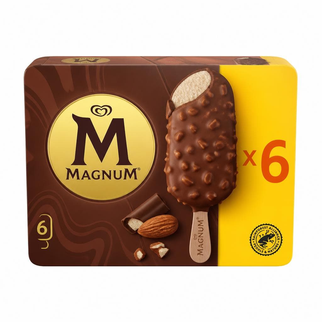 Sladoled na palčki Magnum 8 x 100 ml Akcija v trgovini E.Leclerc