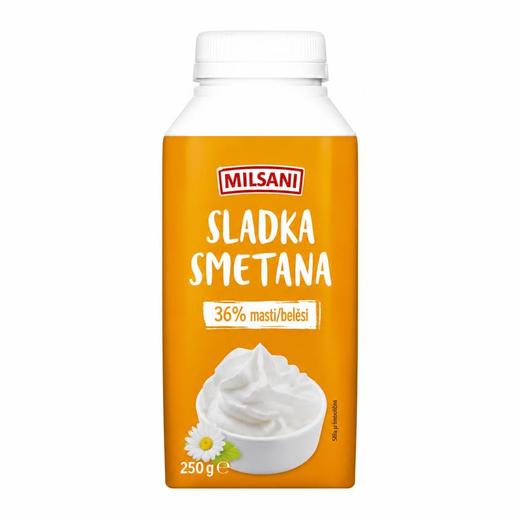 Sladka smetana za stepanje 250 g MILSANI Akcija v trgovini Hofer