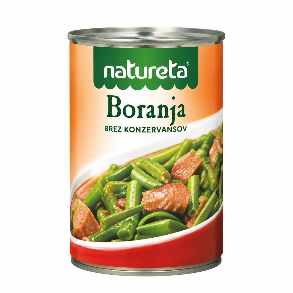 Natureta boranja 400 g Akcija v trgovini Tuš