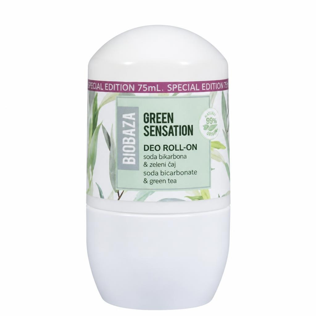 Biobaza Green Sensation dezodorant s kroglico 75 ml Akcija v trgovini Dm