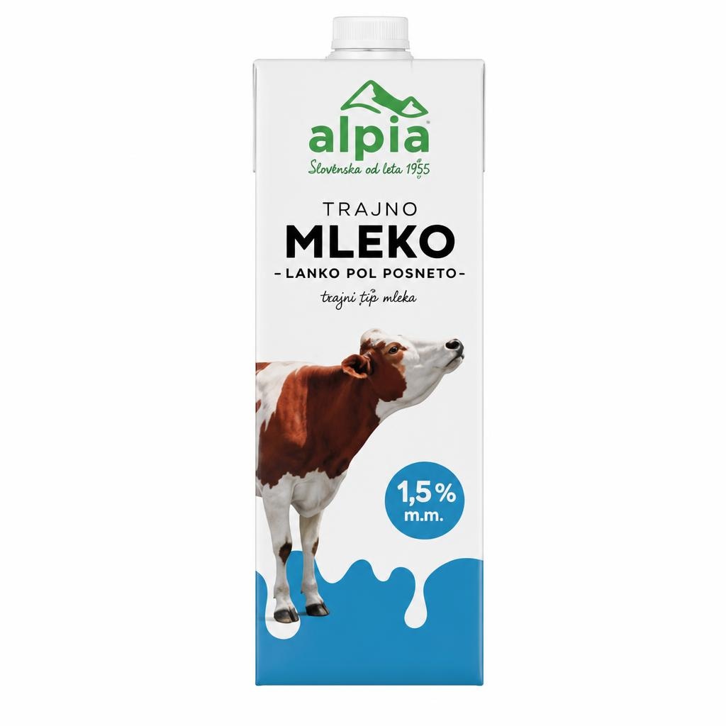 Trajno mleko Alpia 1 L - Akcija v trgovini Jager