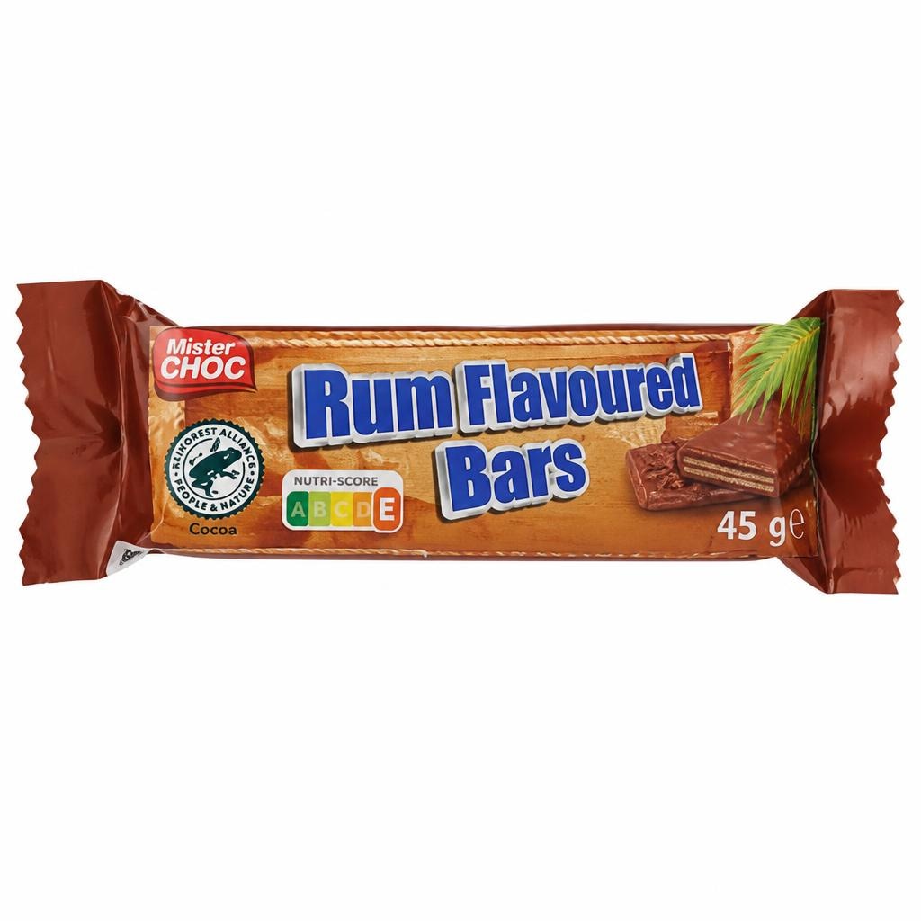 Mister Choc Rum Flavoured Bars 45 g - Akcija v trgovini Lidl