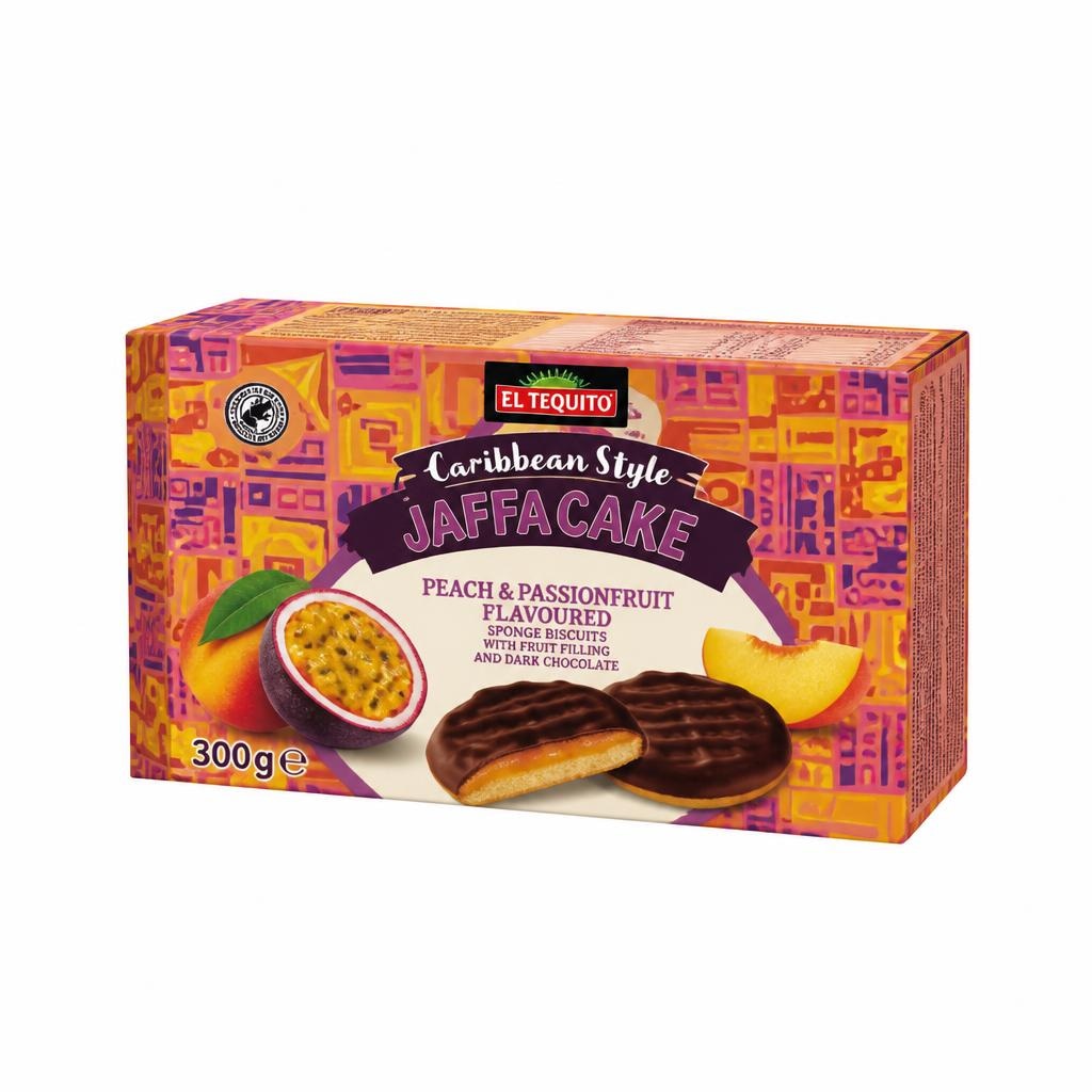 CARIBBEAN STYLE Keksi s sadnim želejem obliti s čokolado 300 g - Akcija v trgovini Lidl