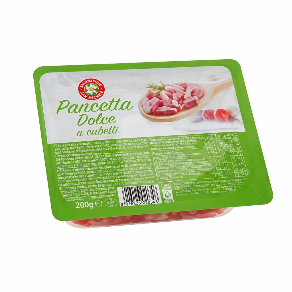 Pancetta, koščki 200 g Akcija v trgovini Eurospin