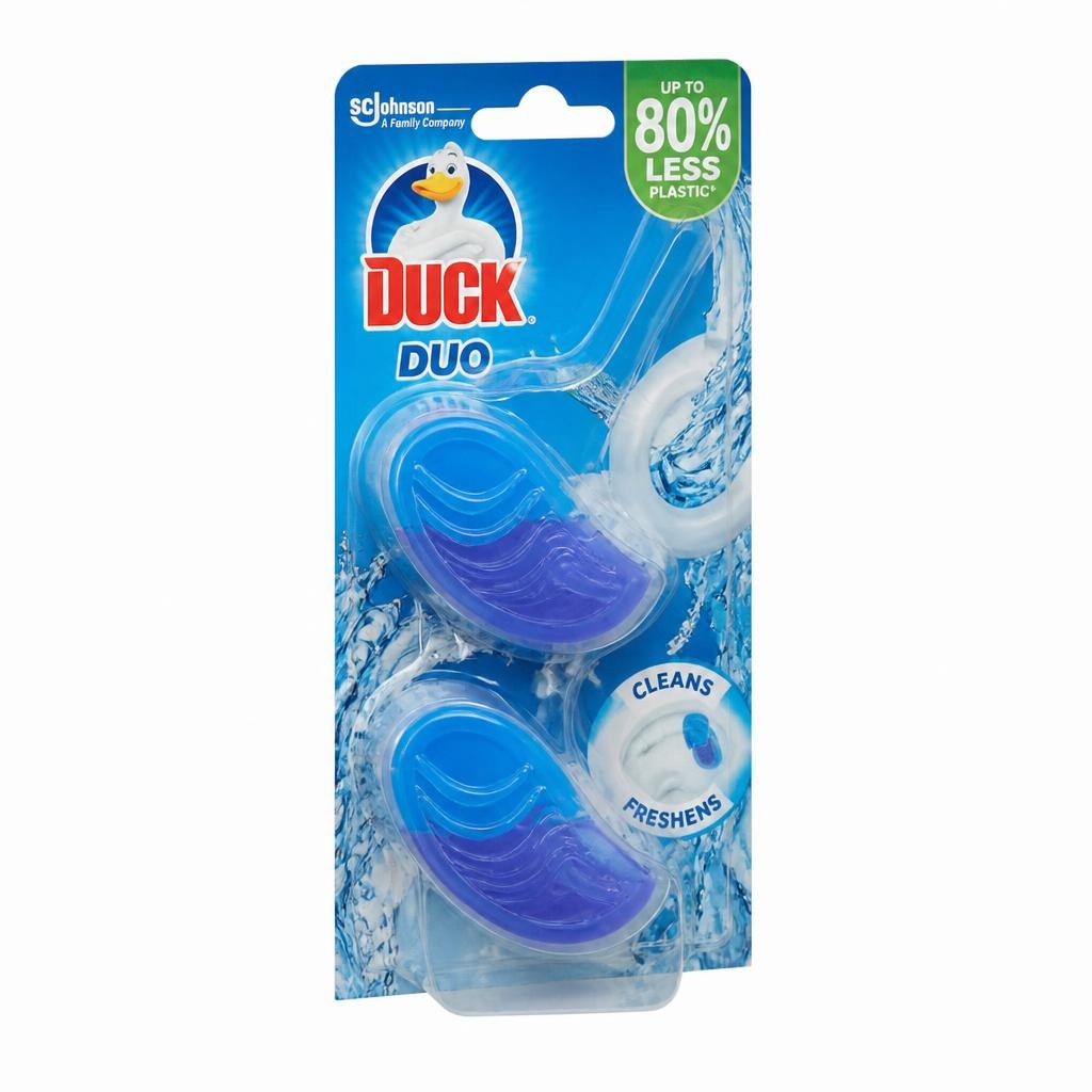 Obešanka za WC školjko Duck Duo 2x 36 g Akcija v trgovini E.Leclerc