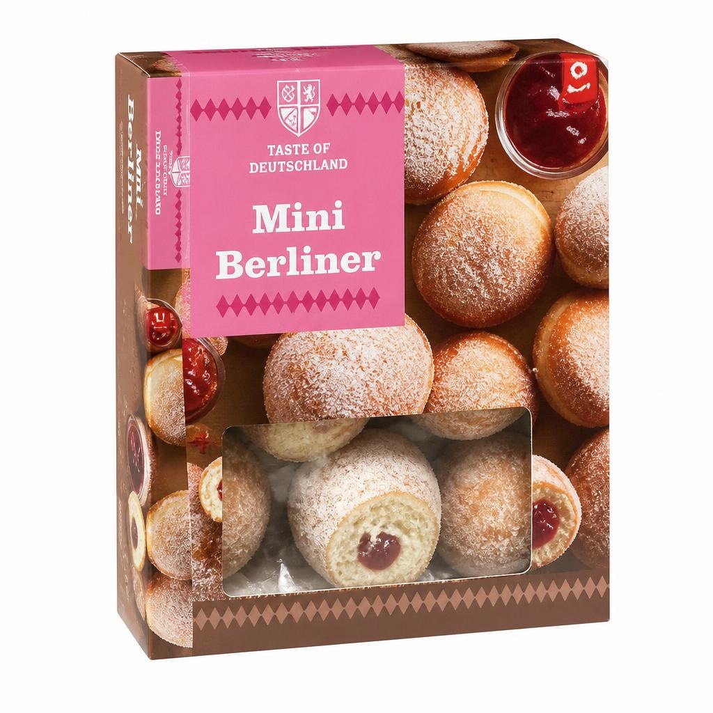 Taste of Deutschland mini krofi s polnilom 9 x 36 g Akcija v trgovini Lidl