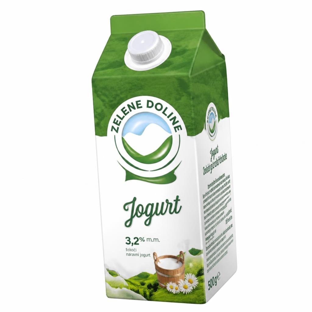 Tekoči naravni jogurt Zelene Doline 1 kg Akcija v trgovini E.Leclerc