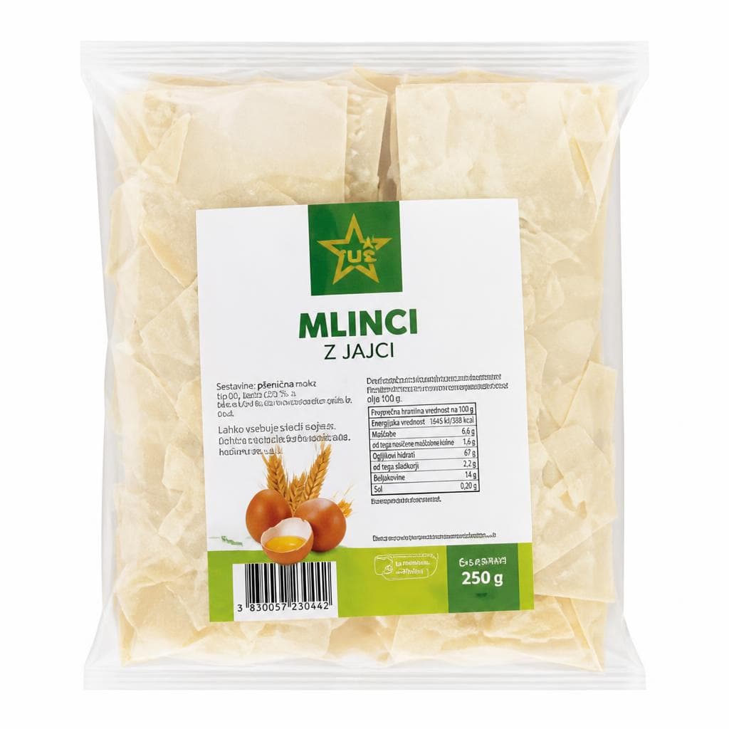 Tuš mlinci 250 g Akcija v trgovini Tuš