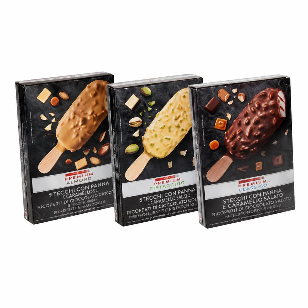 Premium sladoled s smetano 4 x 65 g Akcija v trgovini Spar