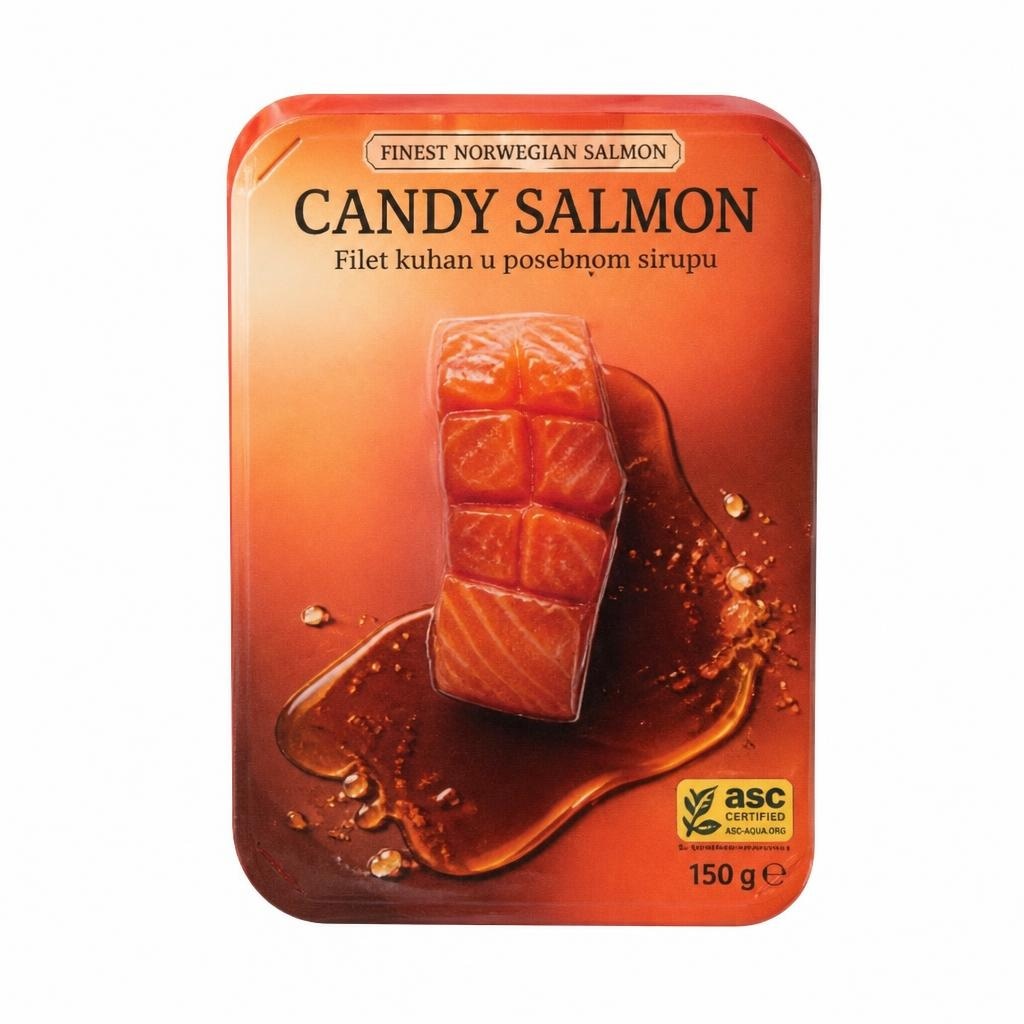Candy Losos 100 g CANDY SALMON Akcija v trgovini Lidl