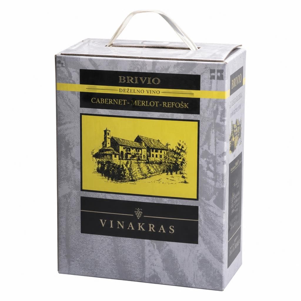 Deželno vino PGO Cabernet-Merlot-Refošk ali Malvazija-Chardonnay 5 l Vinakras Akcija v trgovini E.Leclerc