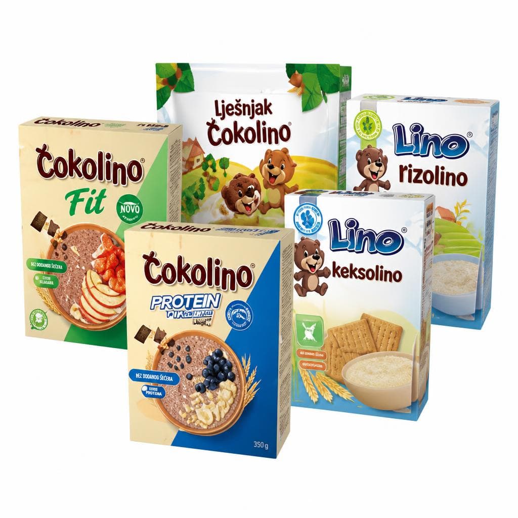 Lino in Čokolino žitarice Podravka Akcija v trgovini Tuš