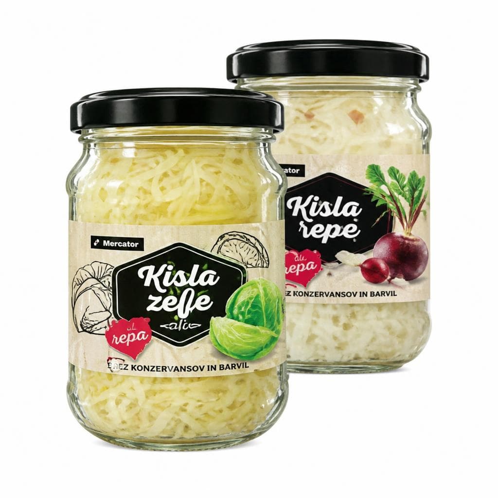 Kislo zelje ali repa 670 g Mercator Akcija v trgovini Mercator