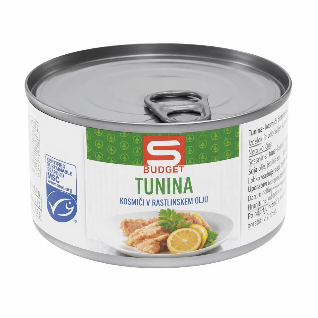 S-Budget tunina 195 g Akcija v trgovini Spar