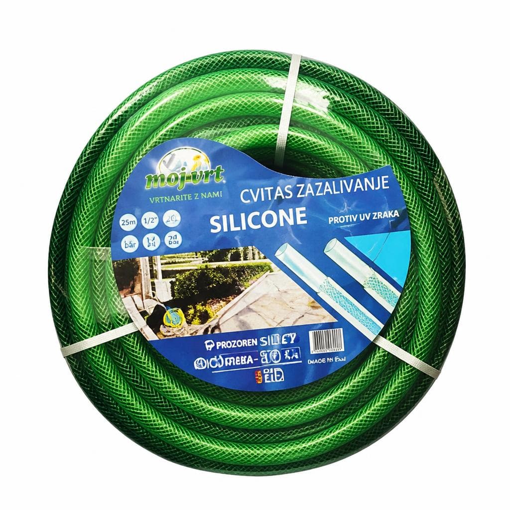 Cev za zalivanje SILICONE Moj vrt 1/2", 25 m Akcija v trgovini Jager