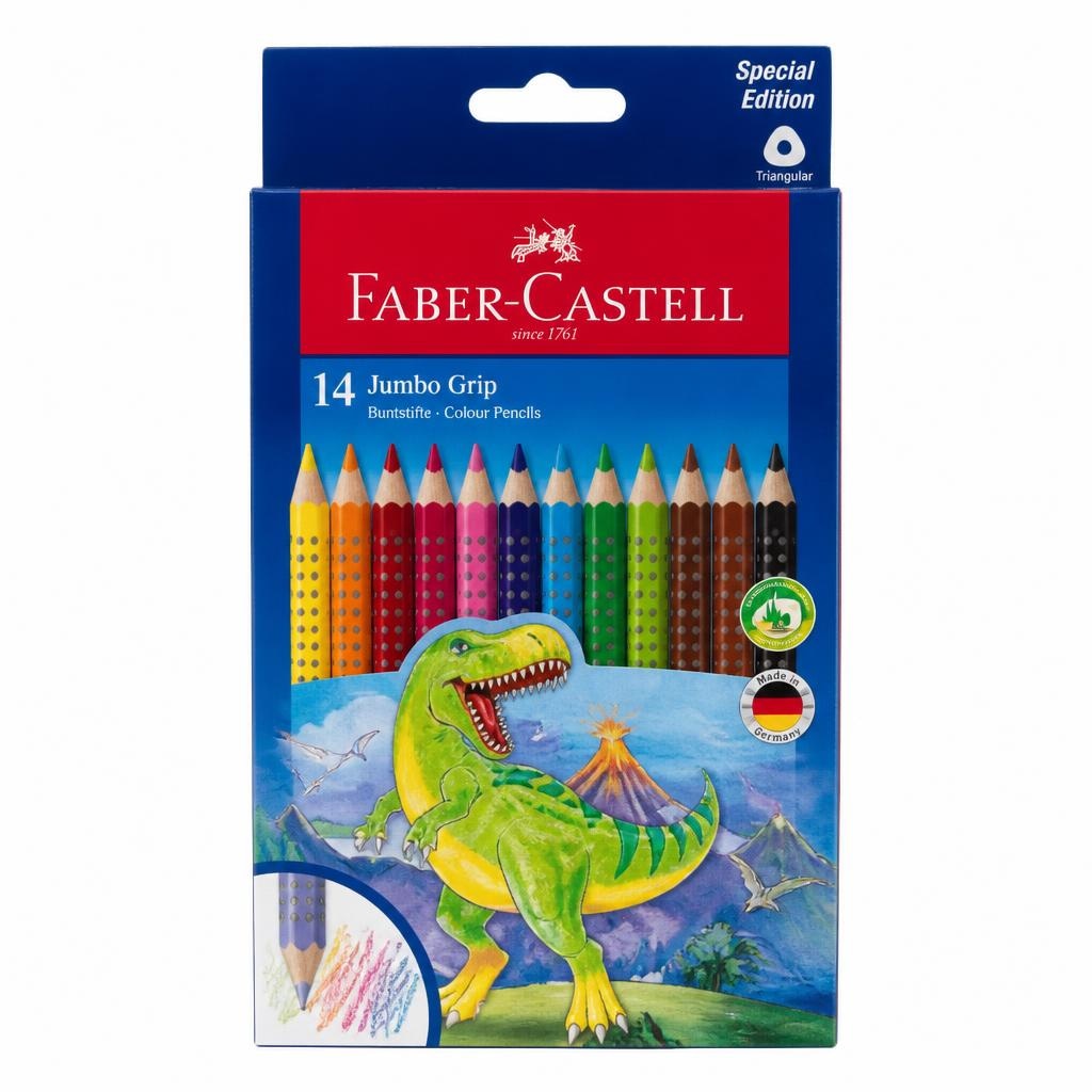Faber-Castell Jumbo Grip barvice 10 kosov Akcija v trgovini Kompas Shop