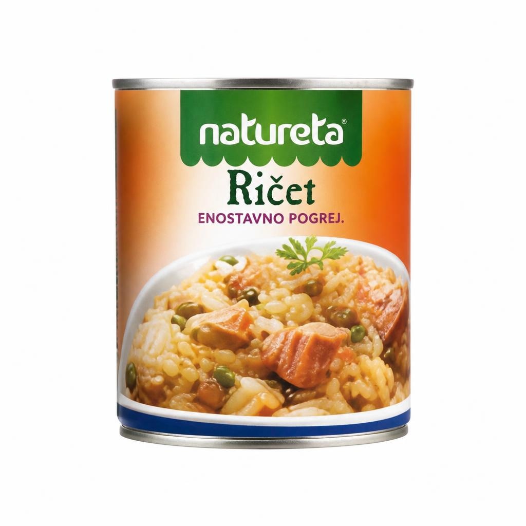 Pripravljene jedi Natureta Ričet 830 g - Akcija v trgovini Mercator