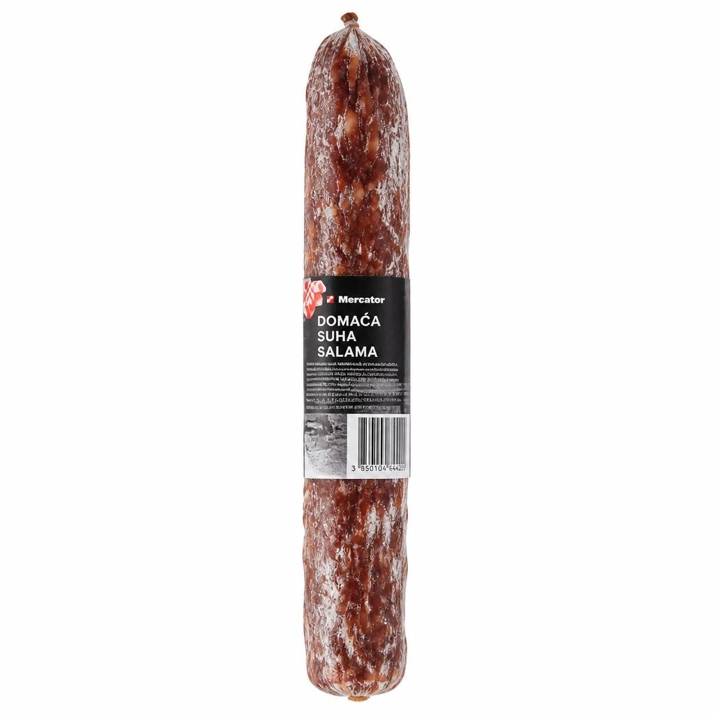 Domača suha salama 500 g Mercator Akcija v trgovini Mercator