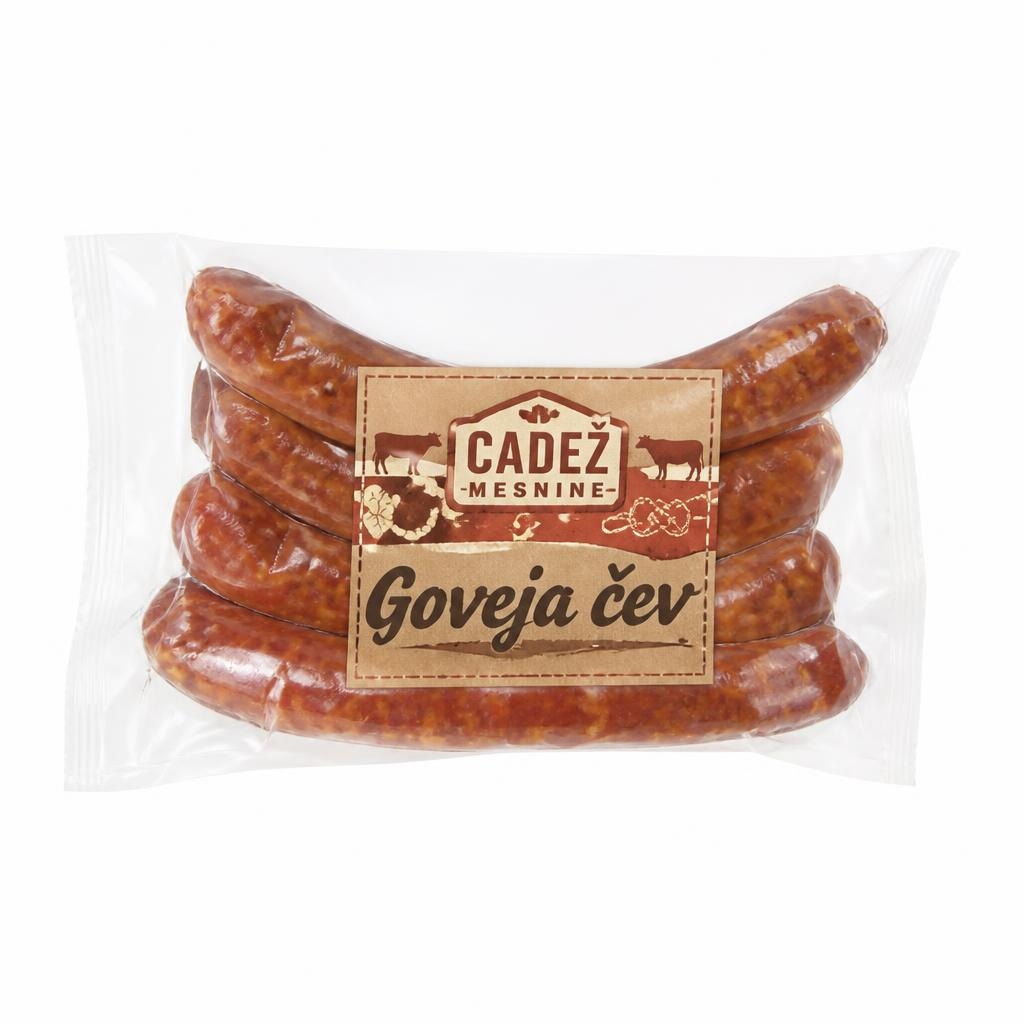 Goveja klobasa za žar 280 g Čadež Akcija v trgovini Spar