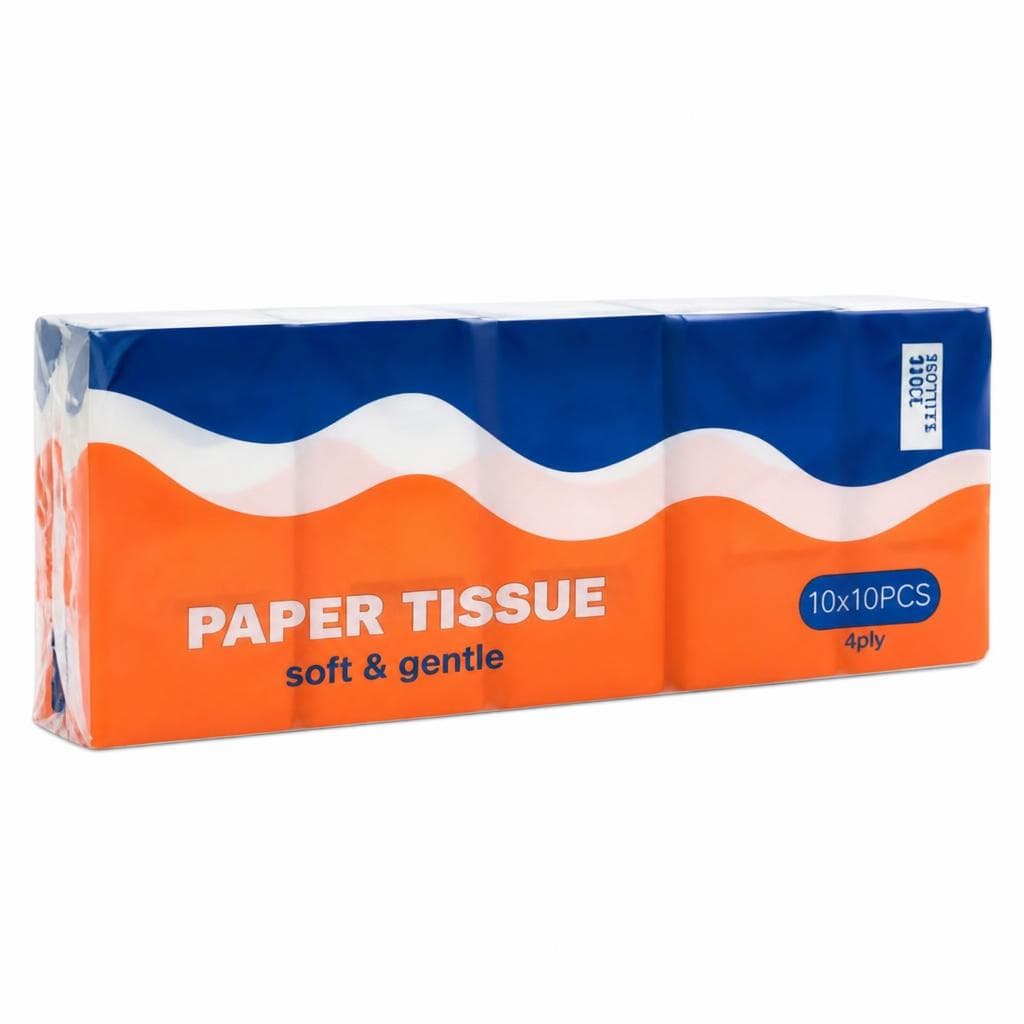 Paper Tissue papirnati robčki 10 x 10 kosov Akcija v trgovini Eurospin