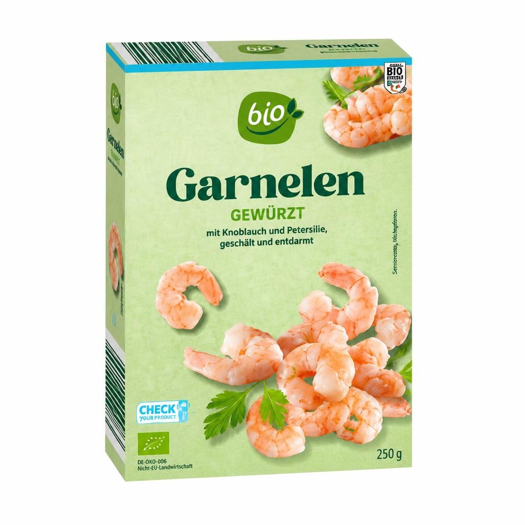 Bio Zamrznjene kozice Gewürzt 225 g - Akcija v trgovini Hofer