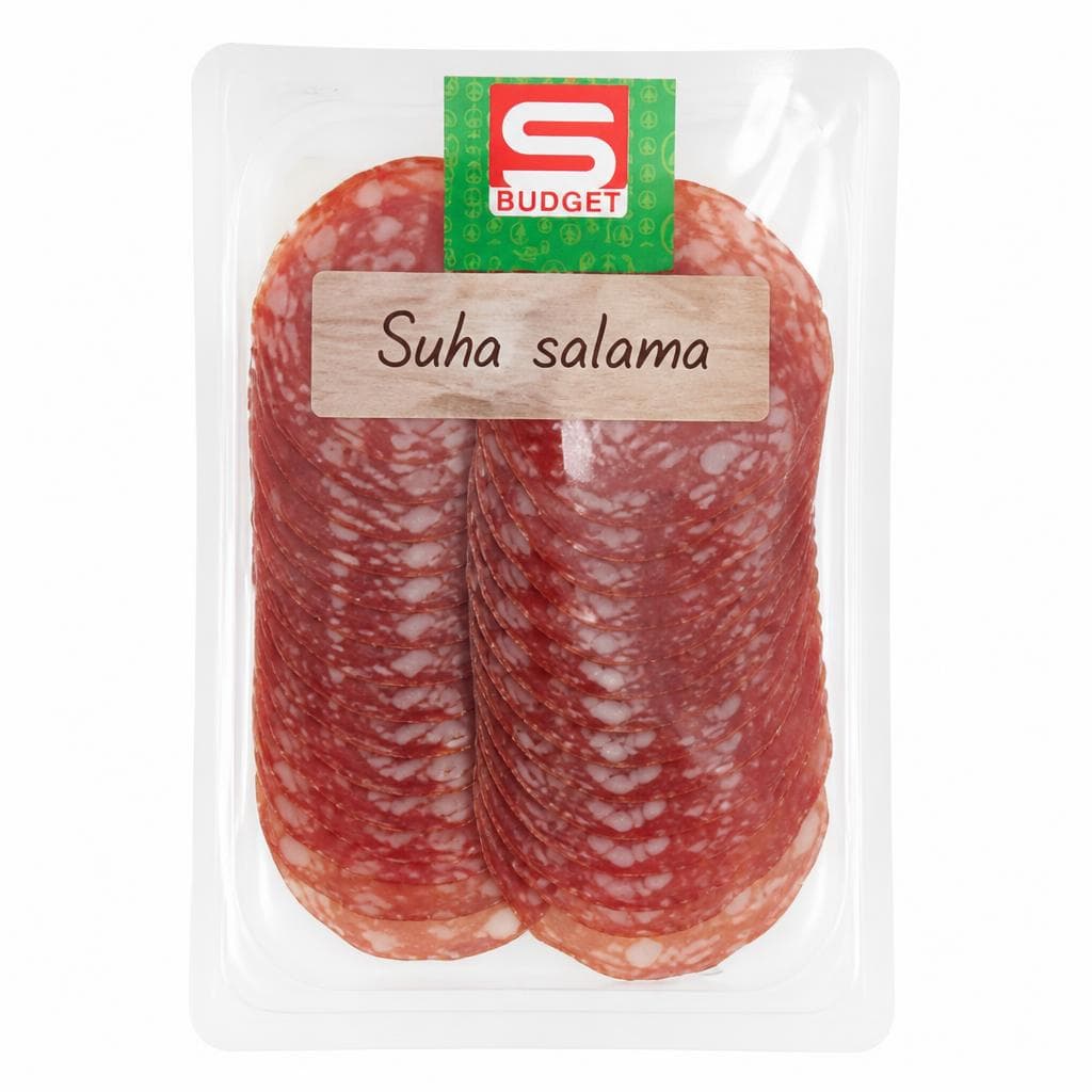 S-Budget suha salama 100 g Akcija v trgovini Spar