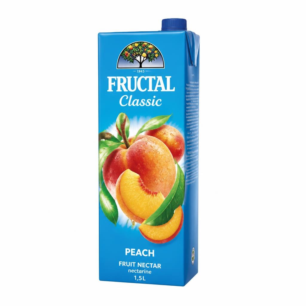 Sadna pijača Fructal breskev 1,5 l Akcija v trgovini E.Leclerc