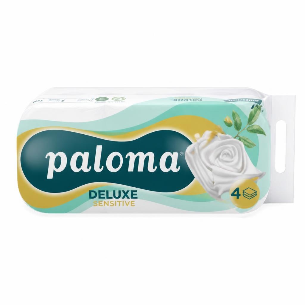 Toaletni papir Paloma Deluxe Sensitive 10/1 Akcija v trgovini Mercator