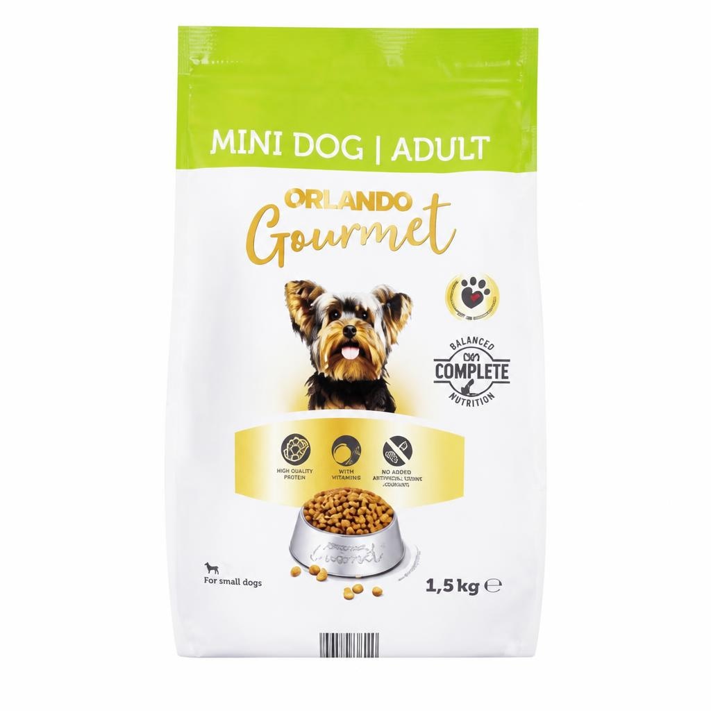 Orlando Gourmet suha hrana za pse 2 x 1,5 kg Akcija v trgovini Lidl