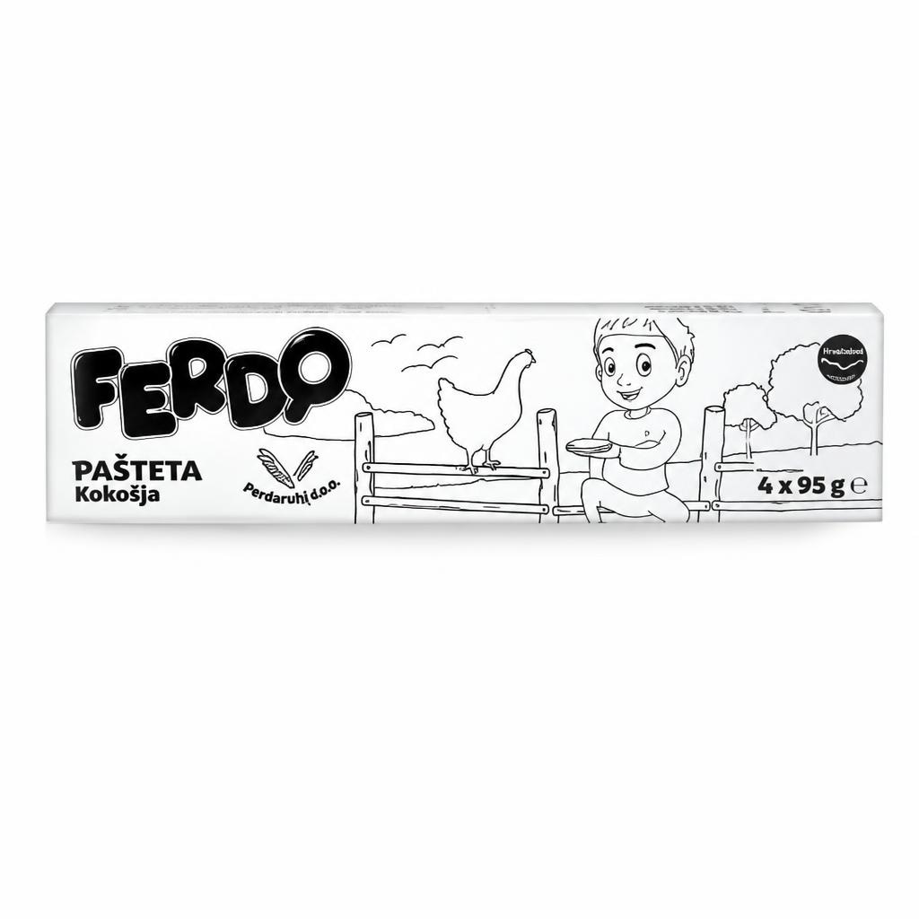 Ferdo kokošja pašteta 4 x 95 g Akcija v trgovini Hofer