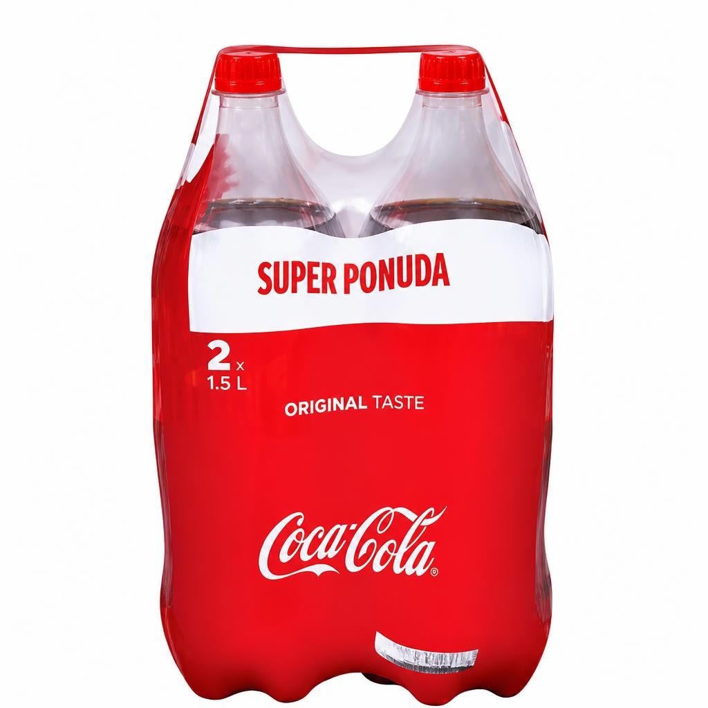 Coca-Cola 2 x 1,5 l Akcija v trgovini E.Leclerc