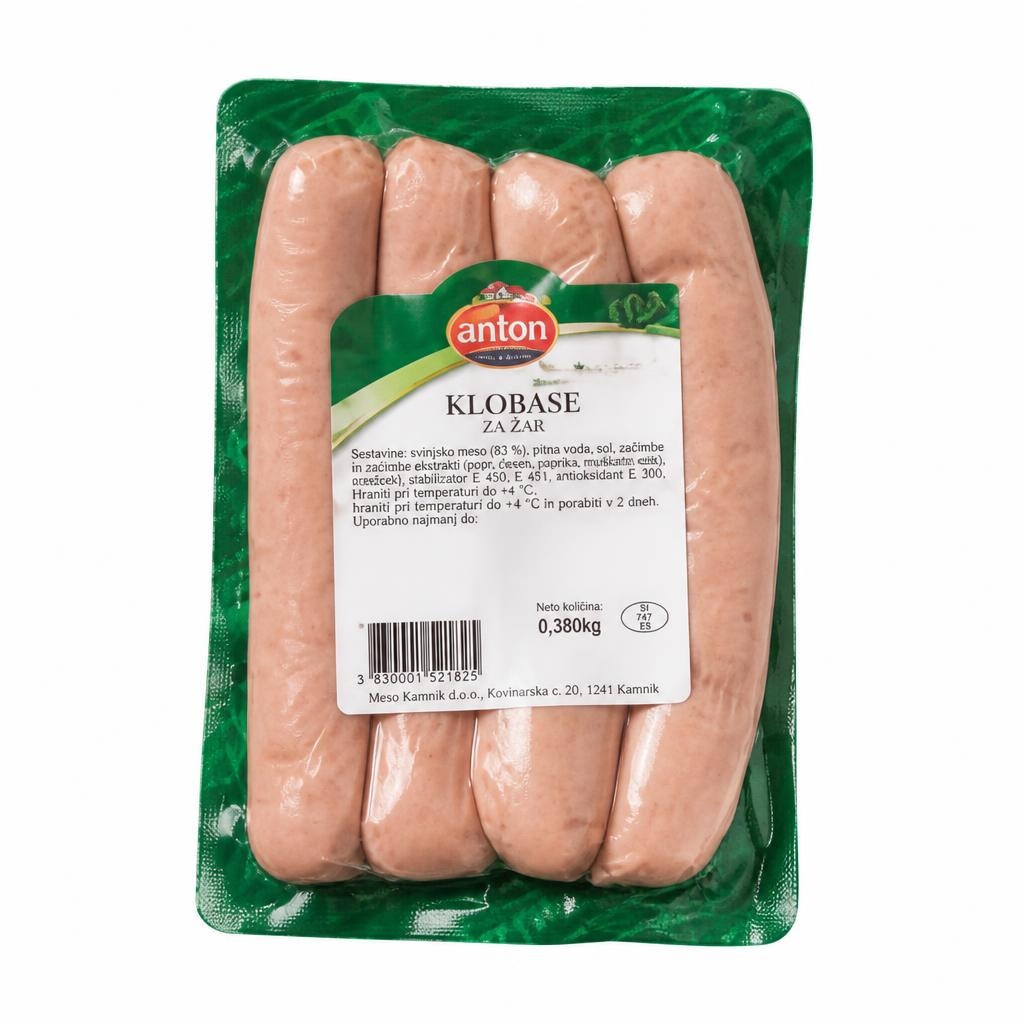 Klobasa za žar Meso Kamnik 380 g - Akcija v trgovini Spar