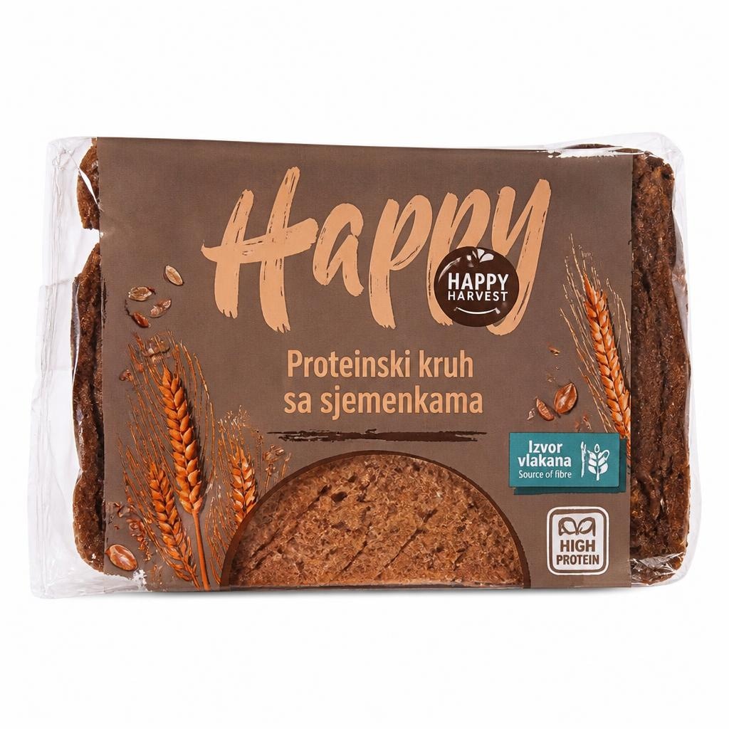 Happy Harvest beljakovinski kruh 250 g Akcija v trgovini Hofer
