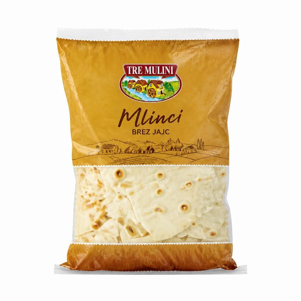 Tre Mulini mlinci brez jajc 400 g Akcija v trgovini Eurospin