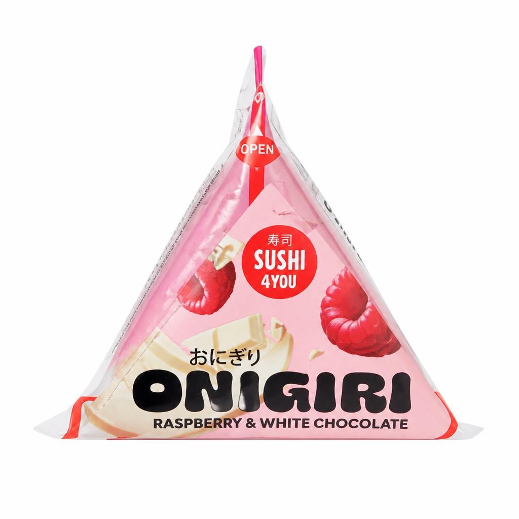 Onigiri malina in bela čokolada 100 g Sushi 4you Akcija v trgovini Spar