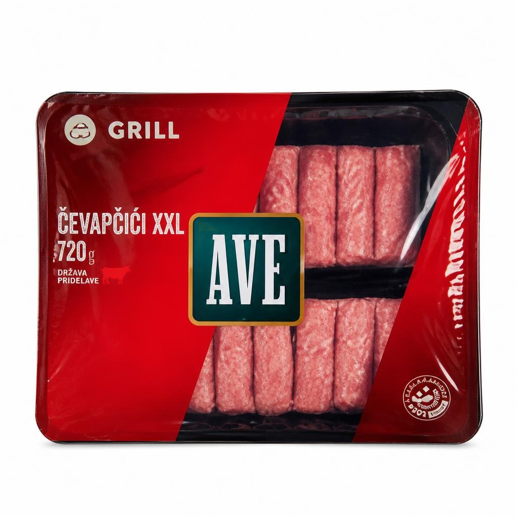 Čevapčiči XXL 720 g Ave Akcija v trgovini Spar
