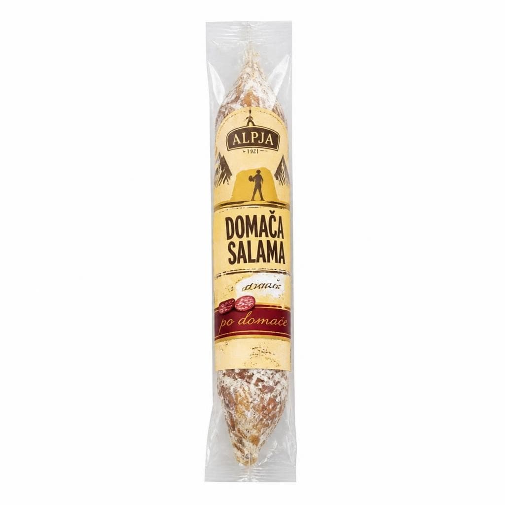 Domača salama Alpja 230 g Akcija v trgovini Spar