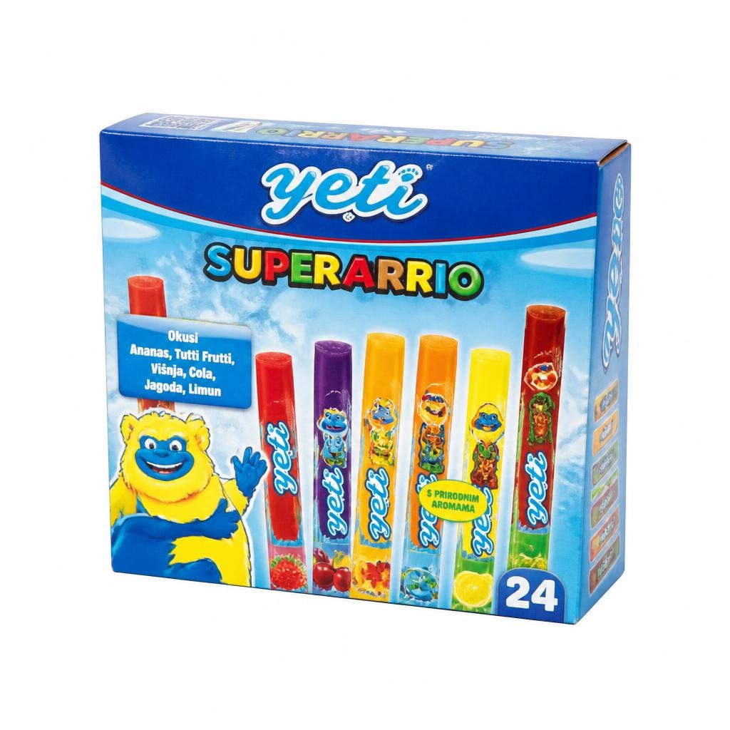 Ledene lizike Yeti 24x 30 g Akcija v trgovini E.Leclerc