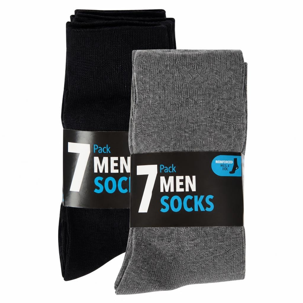 Moške nogavice 7 Pack 7 parov Akcija v trgovini Action