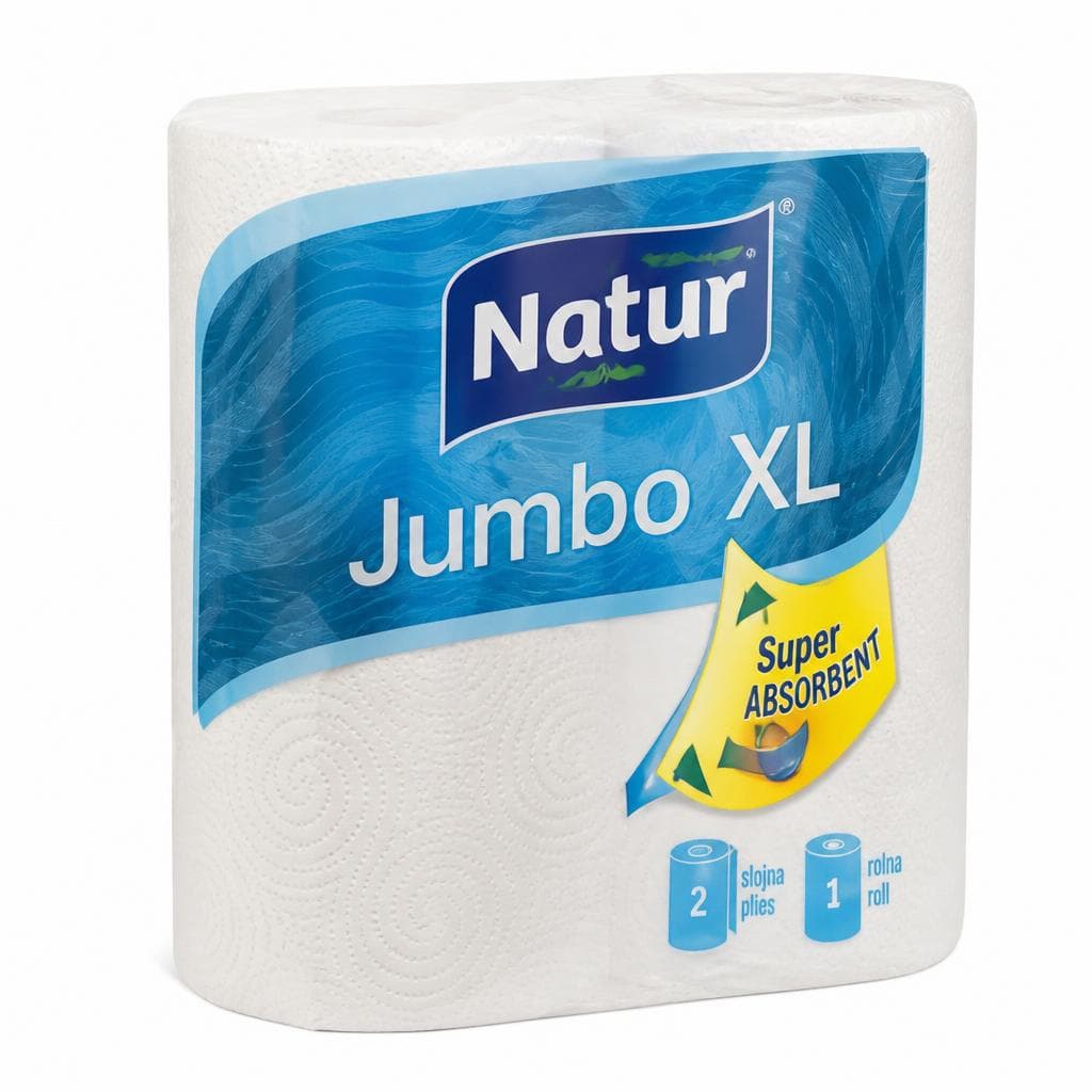 Papirnate brisače Natur Jumbo XL 1/1 Akcija v trgovini Mercator