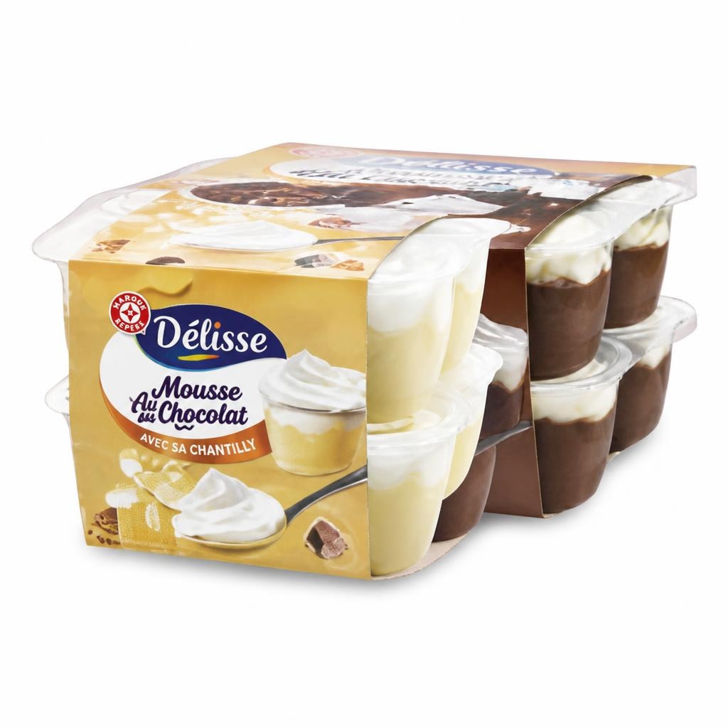 Mousse s smetano 640 g Délice Akcija v trgovini E.Leclerc