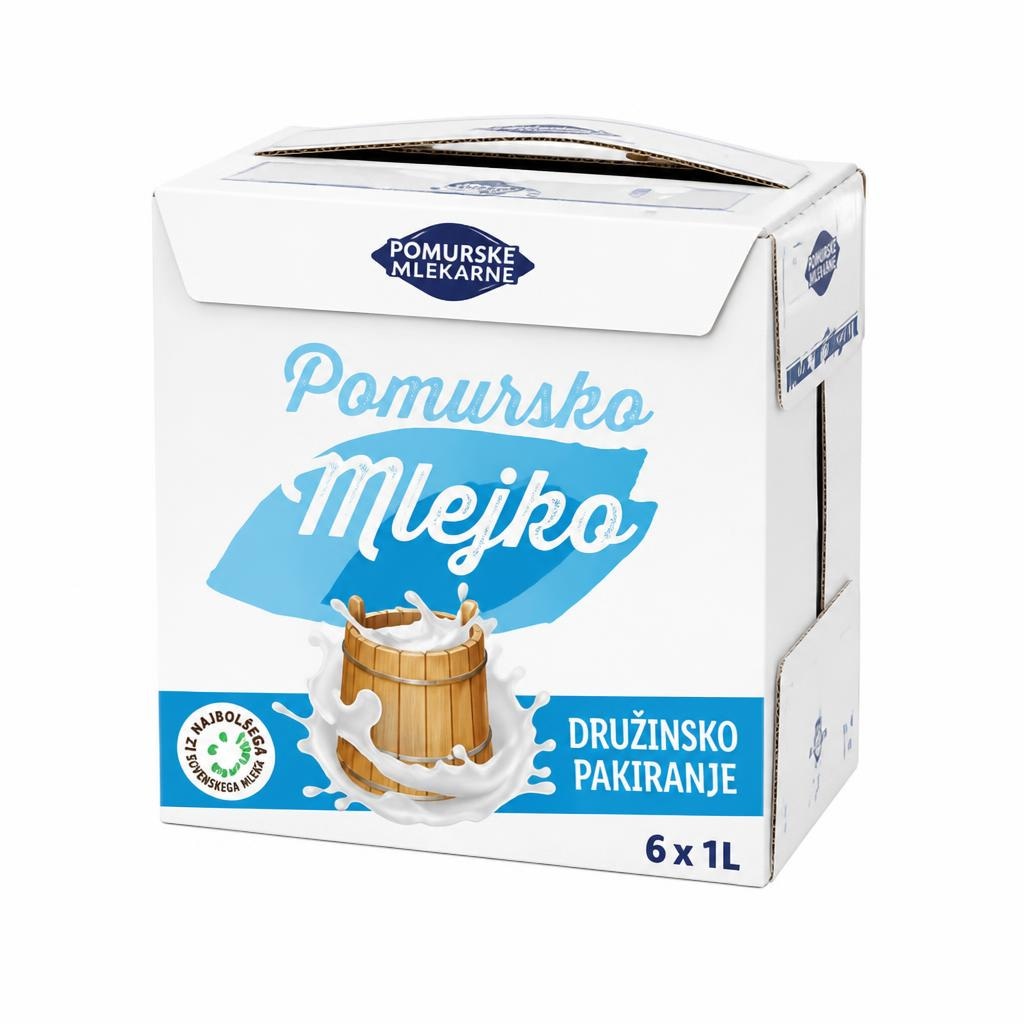 Pomurske mlekarne pomursko mleko 6 x 1 l Akcija v trgovini Lidl