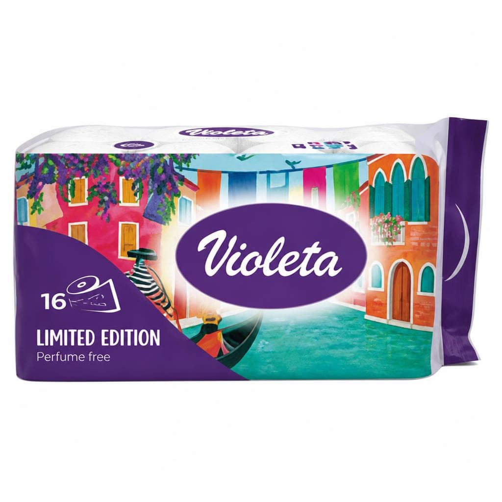 Toaletni papir Violeta 16/1 Akcija v trgovini E.Leclerc