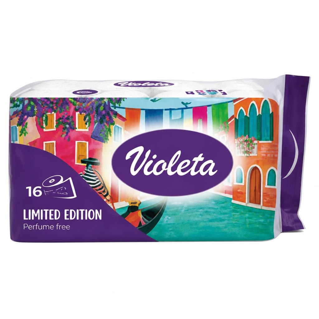Toaletni papir Violeta 16/1 Akcija v trgovini E.Leclerc