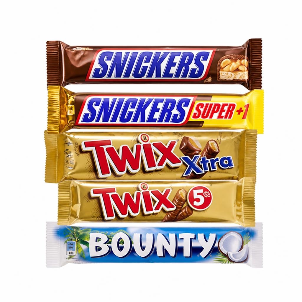 Čokoladice Bounty, Twix in Snickers Akcija v trgovini E.Leclerc