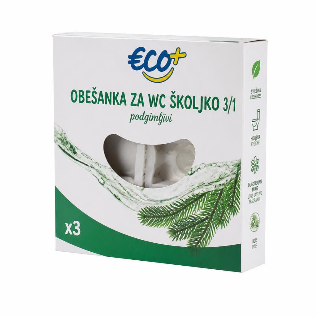 Obešanka za WC školjko 3/1 ECO+ Akcija v trgovini E.Leclerc